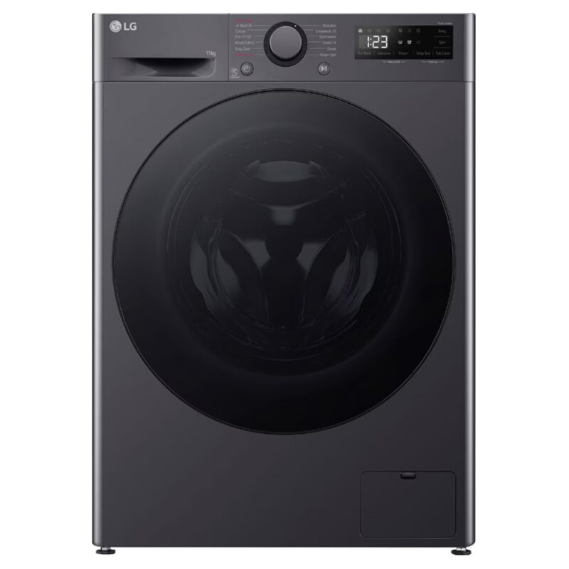 Перална машина LG F4WR511S2M, клас A, 11 кг. капацитет, 1400 оборота в минута, 12 програми, свободностояща, 60 cm. ширина, TurboWash 360, AI DD, черна Намаления и отстъпки ЧеренПетък 3