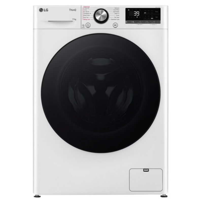 Перална машина LG F4WR711S2W, клас A, 11 кг. капацитет, 1400 оборота в минута, 14 програми, свободностояща, 60 cm. ширина, TurboWash 360, AI DD, Wi-Fi, бяла Намаления и отстъпки ЧеренПетък 3