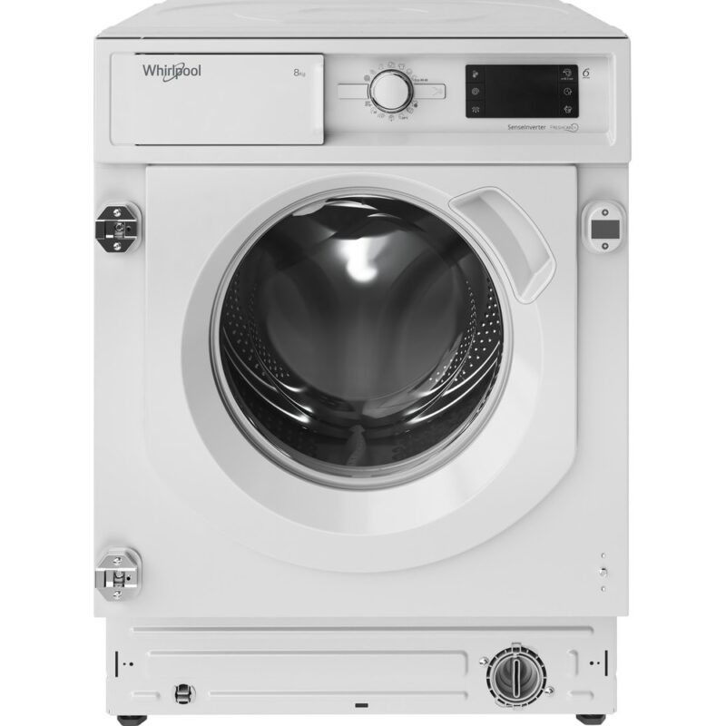 Перална машина за вграждане Whirlpool BI WMWG81484E EU, клас C, 8 кг. капацитет, 1400 оборота в минута, 14 програми, за вграждане, 60 cm. ширина, бяла Намаления и отстъпки ЧеренПетък 3