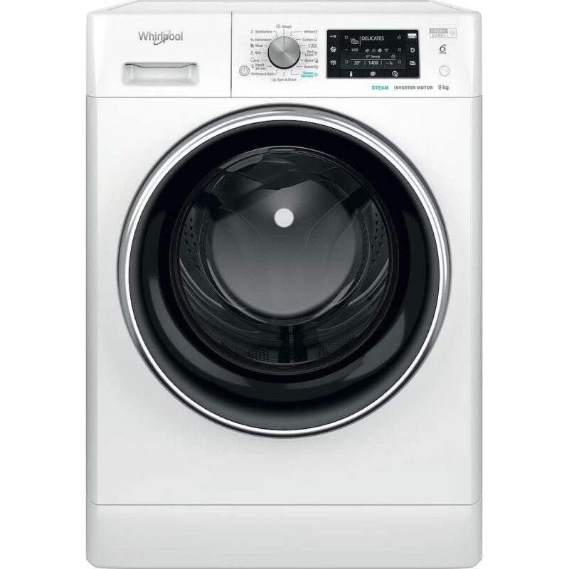 Перална машина Whirlpool FFD 9469 BCV, клас A, 9 кг. капацитет, 1351 оборота в минута, 12 програми, свободностояща, 59.5 cm, бяла Намаления и отстъпки ЧеренПетък 3