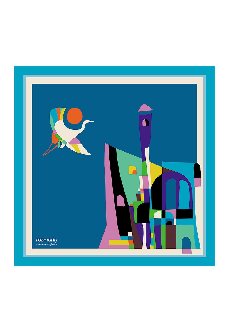 / Други / Копринен шал с абстрактна щампа: Стилен аксесоар за всяка година