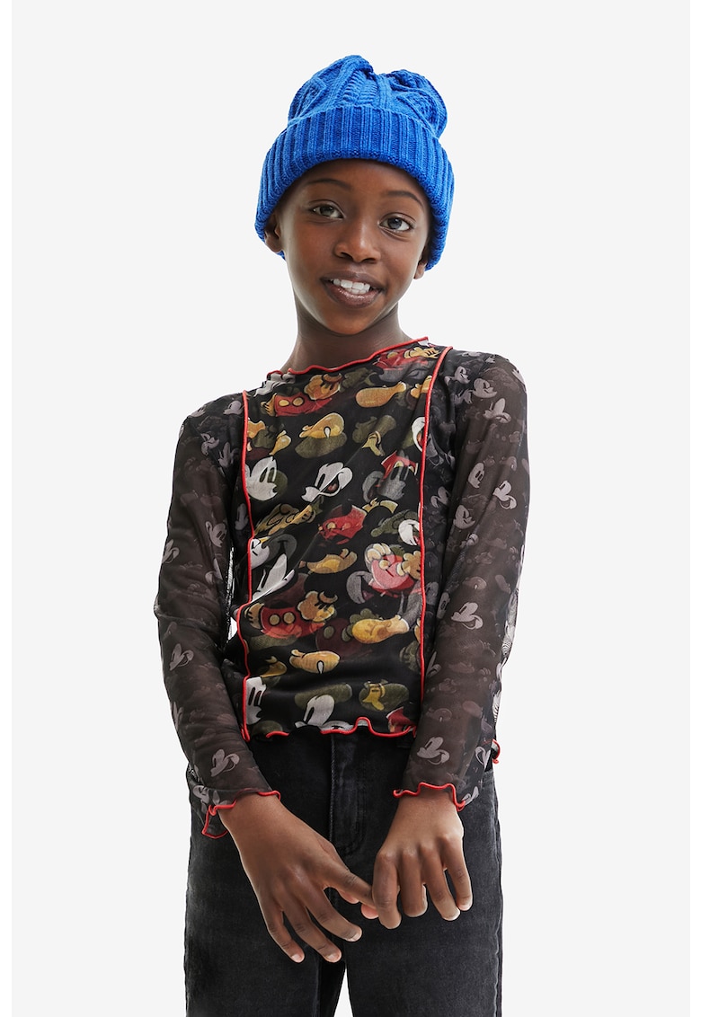 / Други / Полупрозрачна блуза с щампа Mickey Mouse – Стилен избор за всяка модерна жена