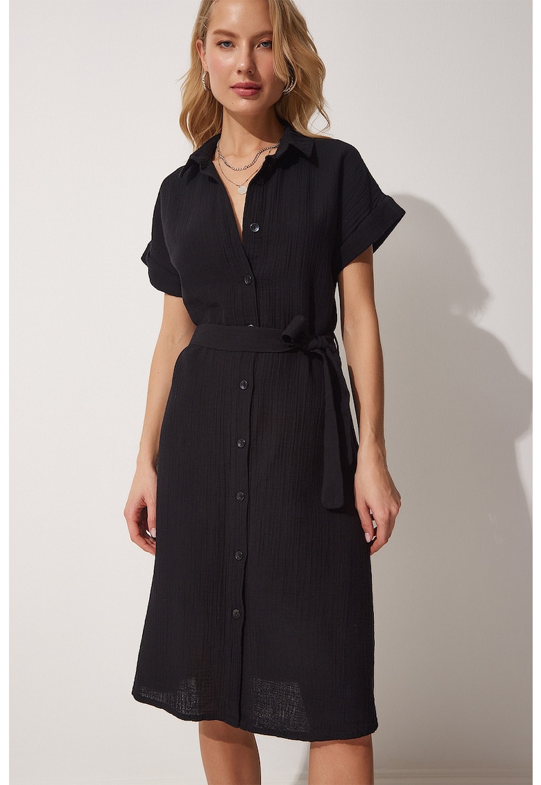 Рокля тип риза с колан: Елегантност и стил за всеки повод 1 / Други / Рокля тип риза с колан: Елегантност и стил за всеки повод