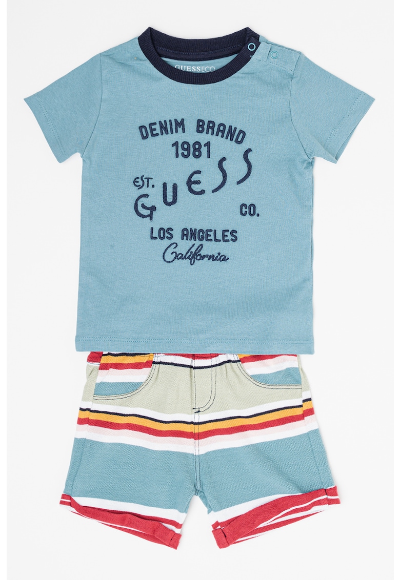 / Други / Модерен и удобен комплект: Тениска с щампа и къс панталон за стилен лук