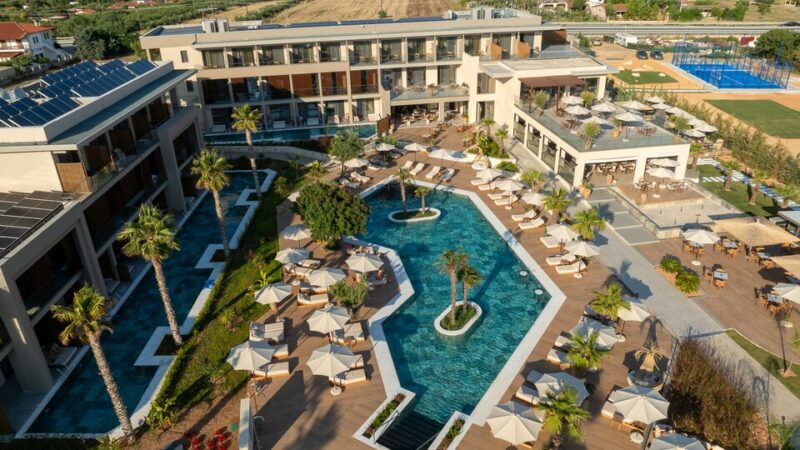 5 нощувки със закуски и вечери в хотел Portes Theros 5*, Халкидики, Гърция през Юли! Намаления и отстъпки ЧеренПетък