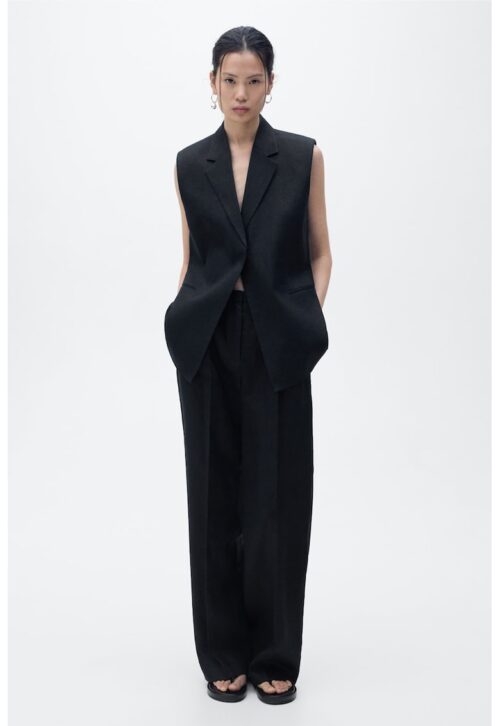 ленени прави панталони