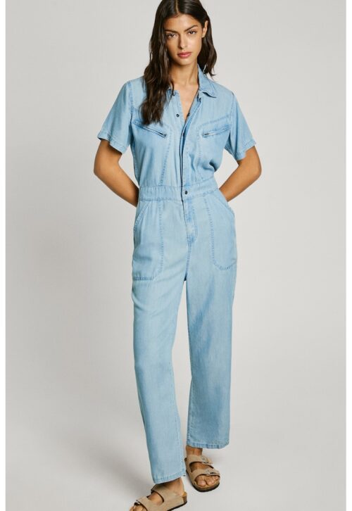 Pepe Jeans London Гащеризон от лиосел с капси (Pepe Jeans London)