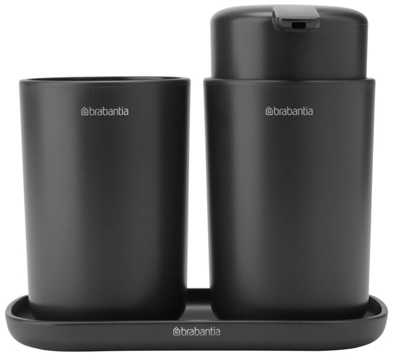 Комплект аксесоари за баня Brabantia ReNew 1003491, тъмносив