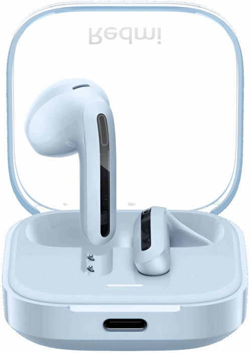 AirTrade Безжични слушалки Xiaomi Redmi Buds 6 Active Transparent blue, сини – BHR8394GL