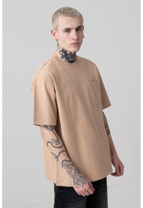 Тениска от органичен памук с джоб