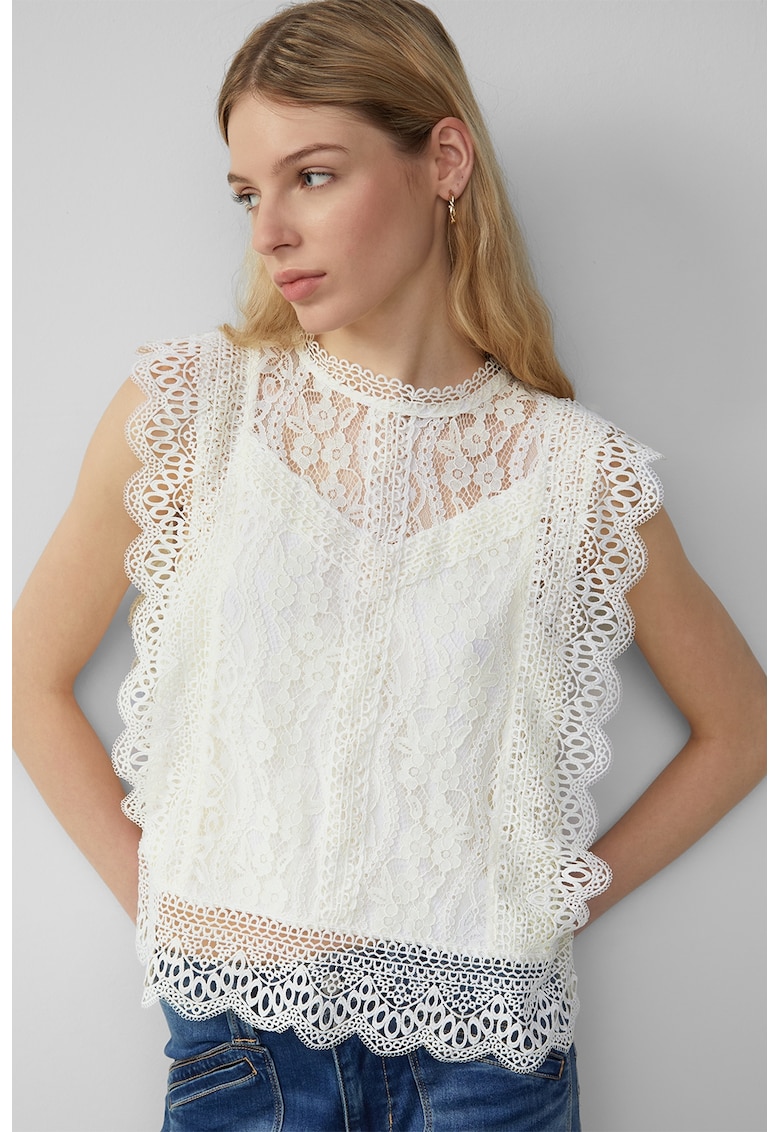 QS Блуза с плетена дантела Намаления и отстъпки 2 Блуза с плетена дантела