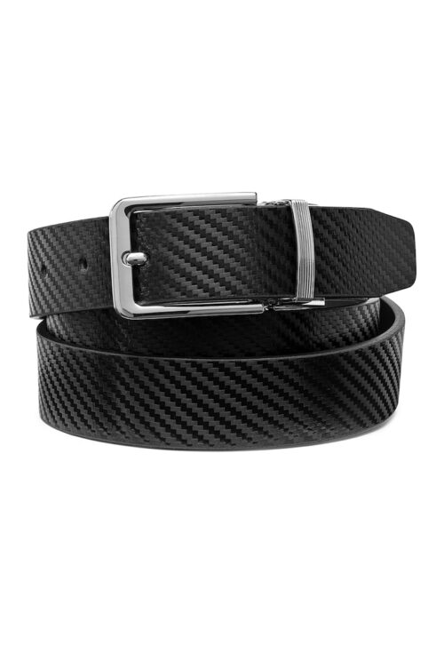 Кожен колан със сплетен дизайн