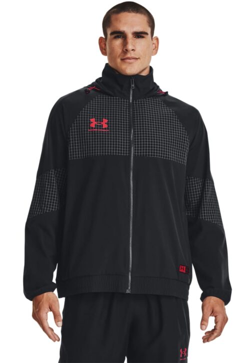 Футболно яке Accelerate с ръкави реглан в избеляло черно, спортно и удобно