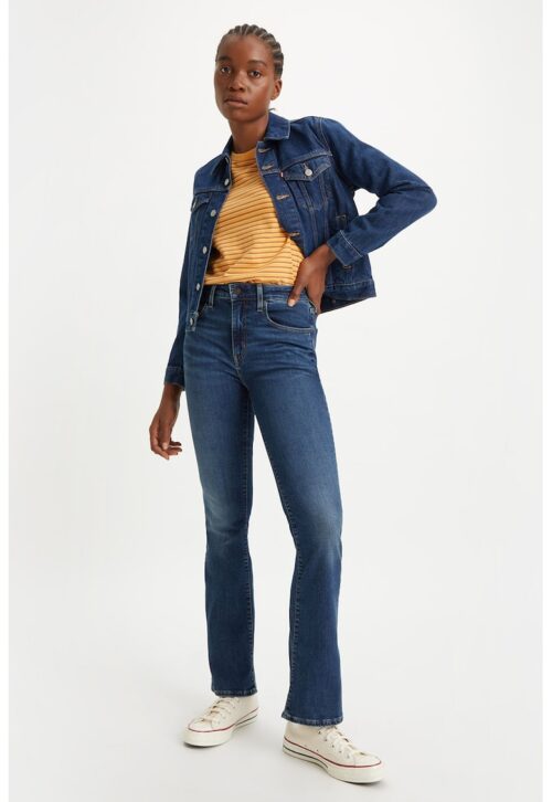 Разкроени дънки 725 с висока талия в кафяв и тъмносин цвят