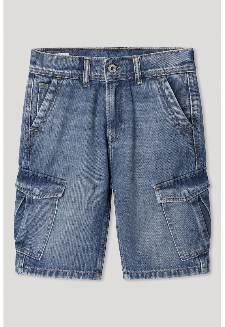 Pepe Jeans London Къс панталон от деним с регулируема талия Намаления и отстъпки 2 Къс панталон от деним с регулируема талия