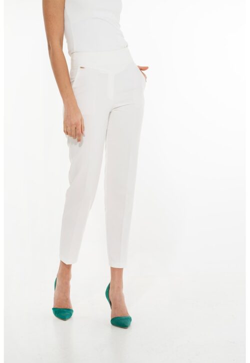 Скосен панталон Teona над глезена