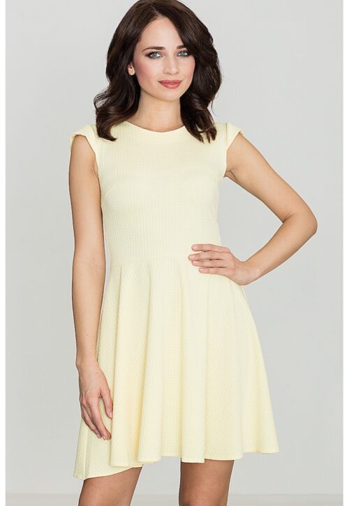 жълта Ленитиф рокля K162