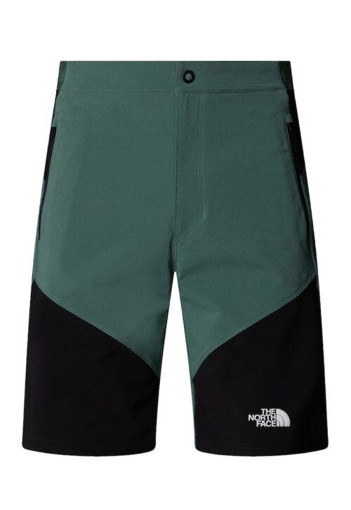 слим хайкинг шорти Felik черен и персийско зелен цвят