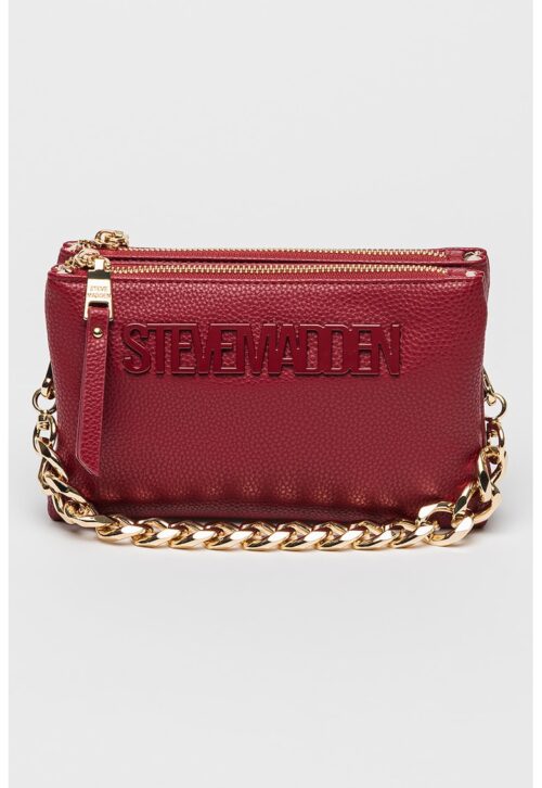 Чанта през рамо Nicco от еко кожа в червен цвят