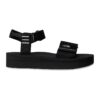 Сандали Skeena с равна платформа и велкро в черен цвят