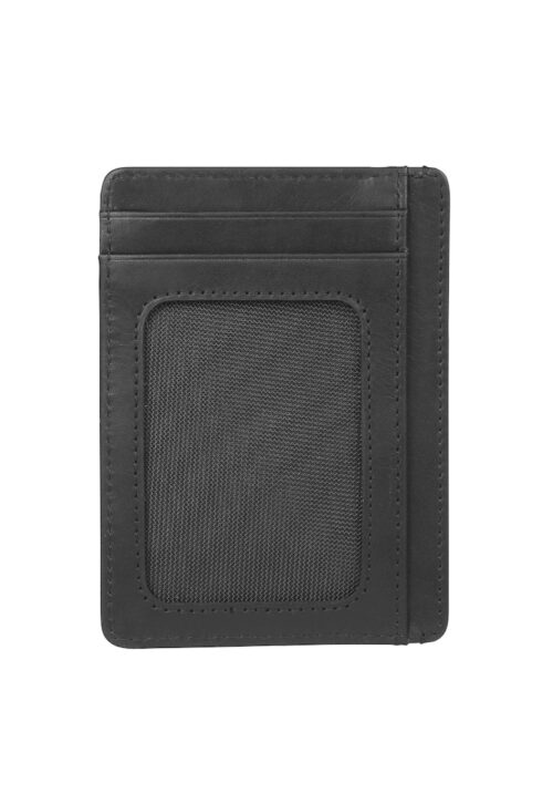 Joop кожен калъф за карти в черен цвят от естествена кожа