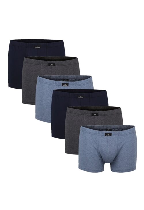 Götzburg памучни боксерки 6 чифта сиво-син цвят