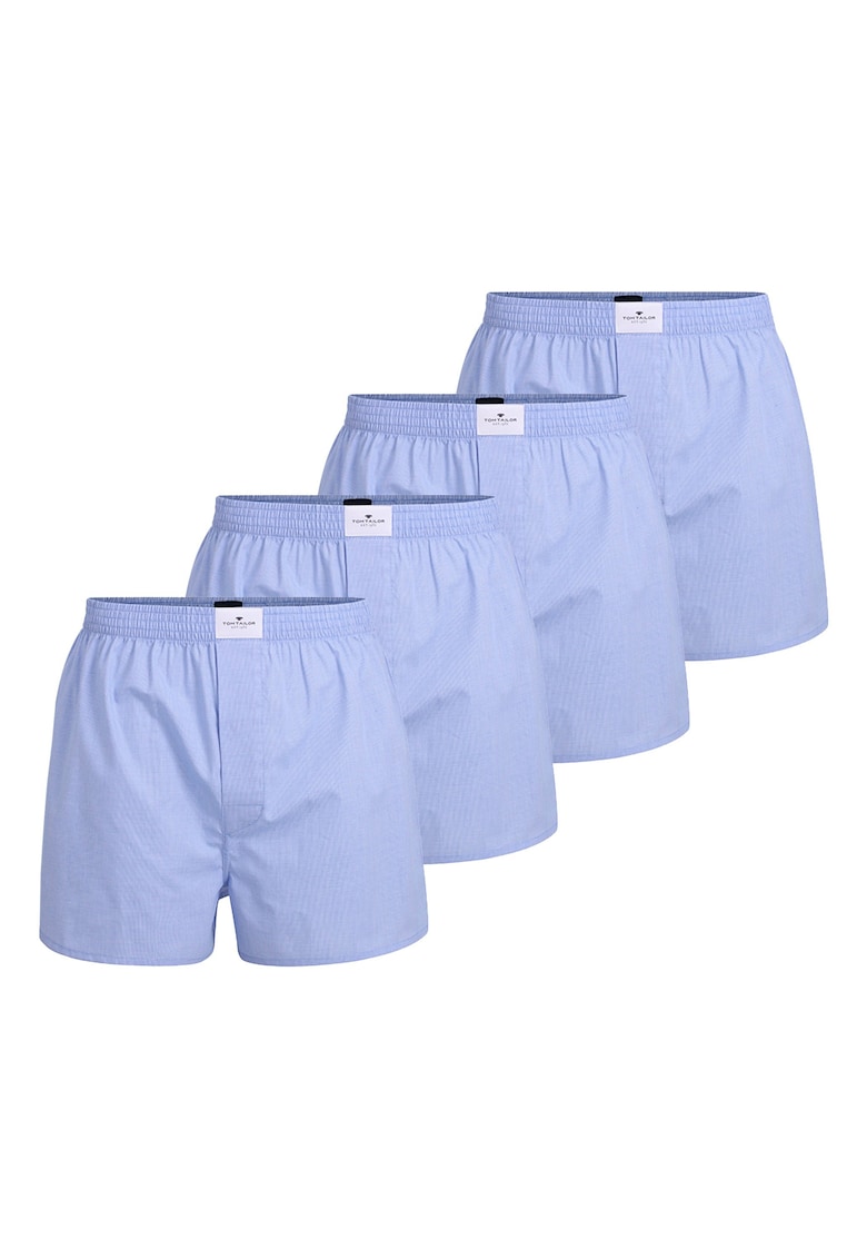 Tom Tailor Боксерки Web – 4 чифта – Син Намаления и отстъпки 3 Комплект 4 броя сини памучни боксерки Web