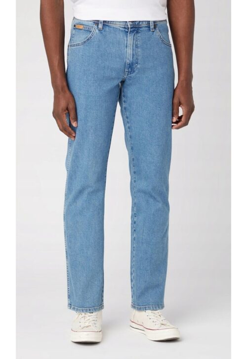 мъжки сини дънки с памук и еластан