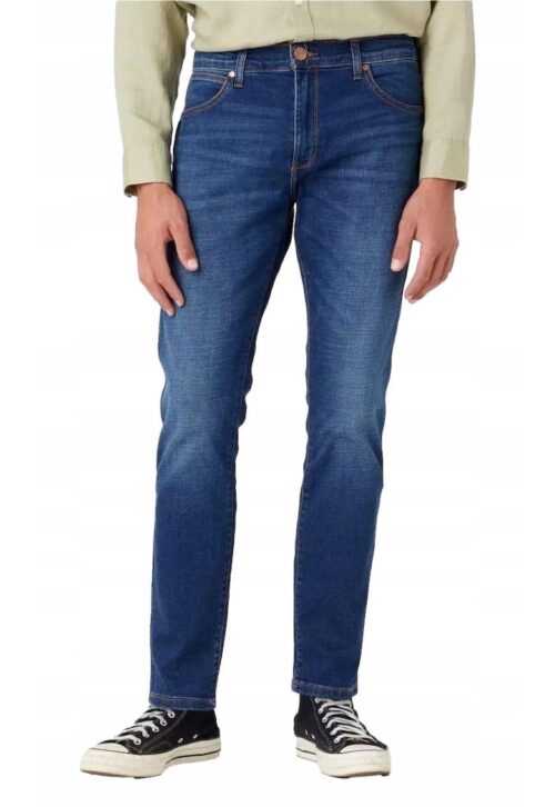 Мъжки дънки Larston тъмносин цвят с стеснен силует