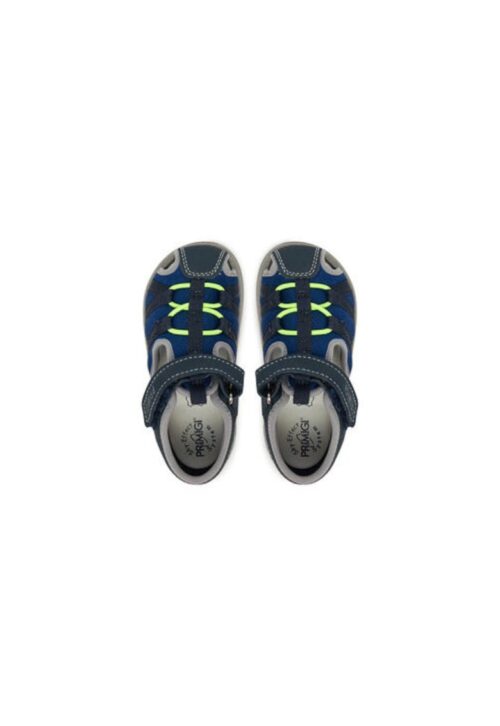 Сандали за момчета от естествена кожа в тъмносин цвят