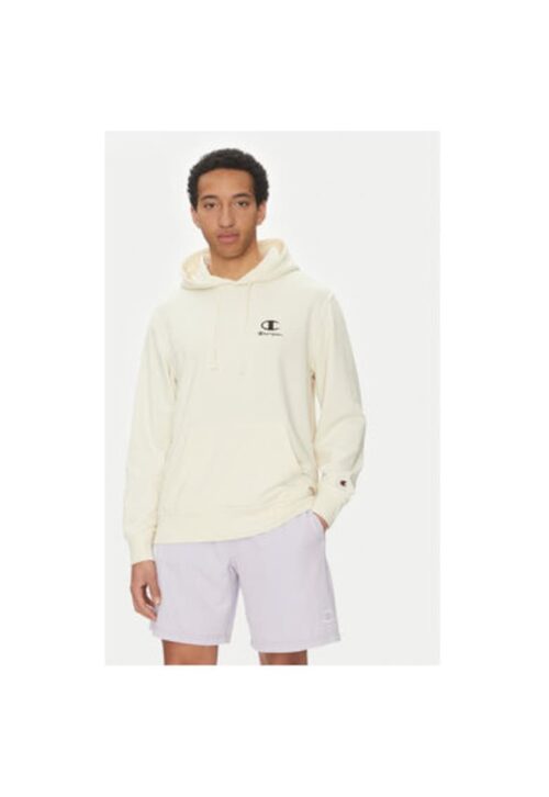 Мъжки суитшърт 221176 в екрю цвят от памук и полиестер