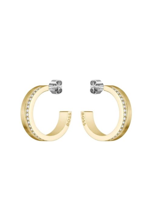 Дамски златисти обеци от неръждаема стомана 2 см модел 1580522