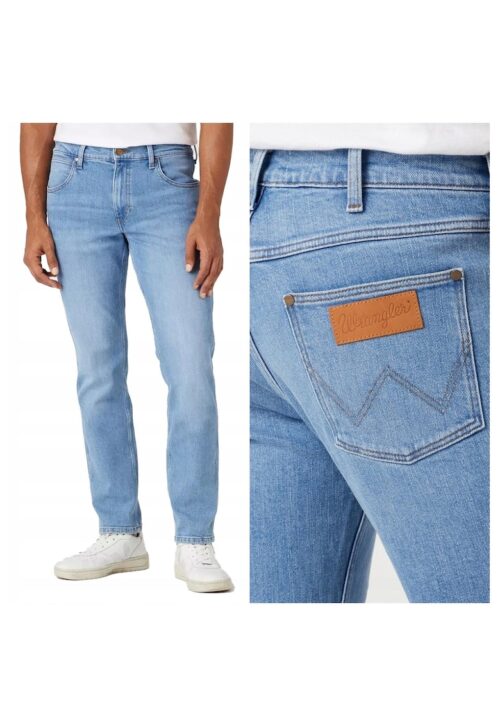 сини мъжки дънки 44271 с пет джоба и стандартна кройка