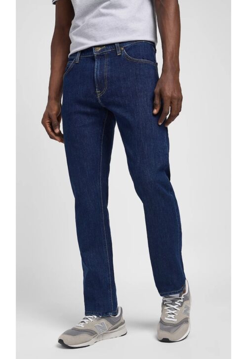 Мъжки дънки Daren тъмносини с памук и еластан