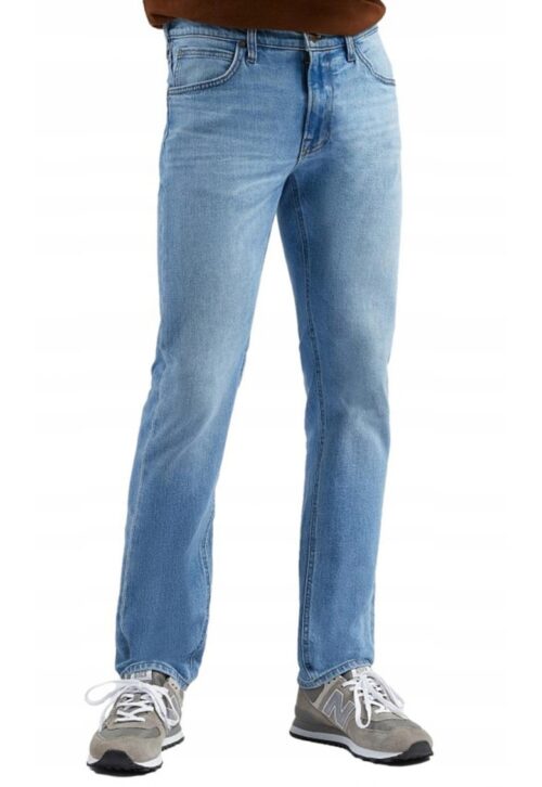 Мъжки сини дънки DAREN с памук и еластан, стандартна кройка и ниска талия