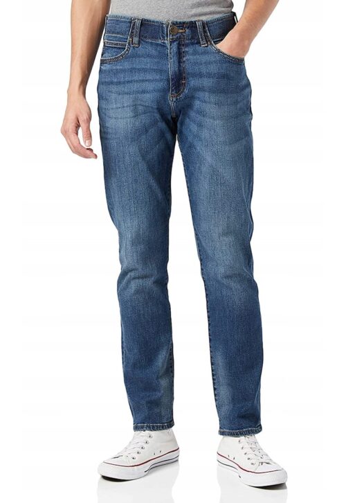 Панталон права кройка тъмносин от памук Extreme Motion