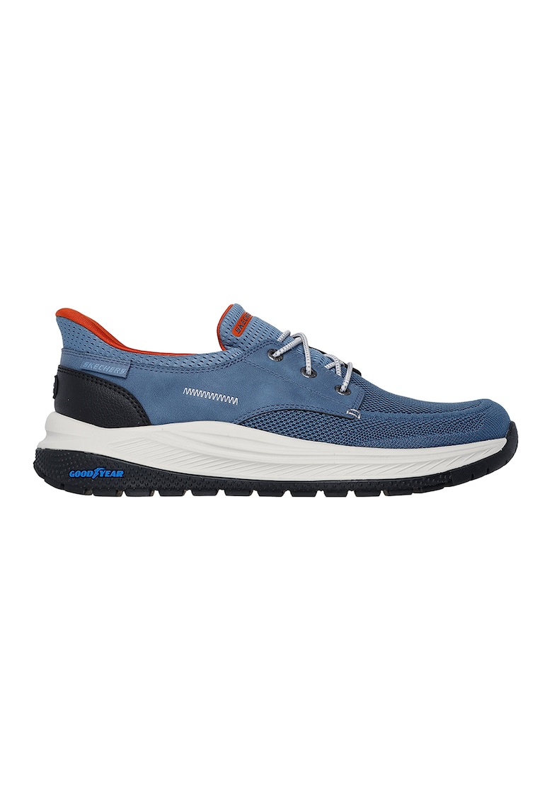 Skechers Спортни обувки Maroe Alden с еко кожа – Прашно синьо Намаления и отстъпки 3 Спортни обувки Maroe Alden прашно синьо с еко кожа и комфортна подметка Goodyear