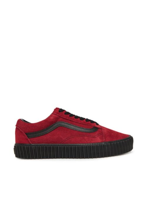 маратонки Old Skool Creeper червен и черен от естествена кожа