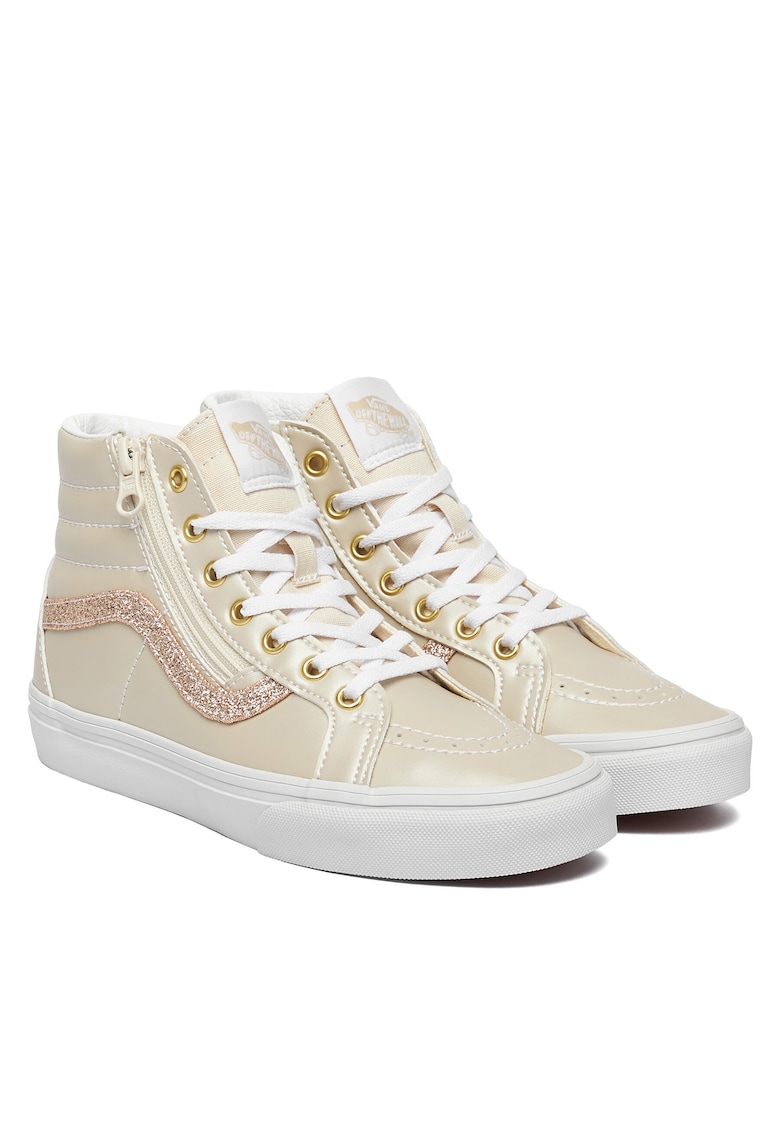 Vans Детски кецове SK8-Hi Reissue – еко кожа – златист Намаления и отстъпки 3 Детски кецове SK8-Hi Reissue в златист цвят от екологична кожа