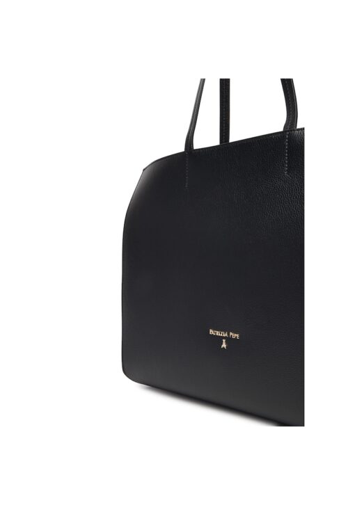 Дамска чанта Winter Black от естествена кожа в черен цвят