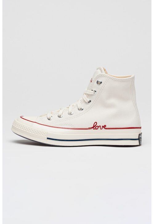 Кецове Chuck 70 бели спортни обувки с текстилна горна част