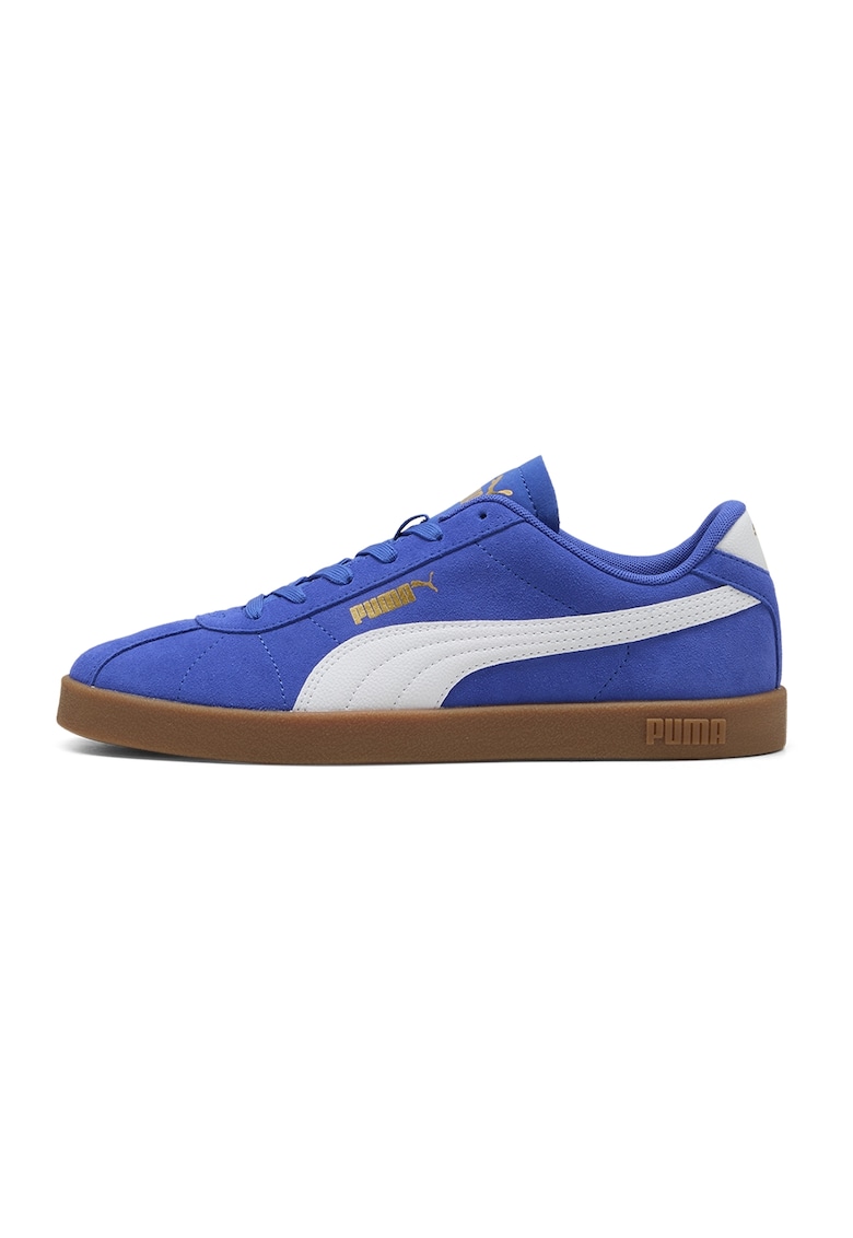 Puma Унисекс спортни обувки Club II Intense от велур Намаления и отстъпки 3 Унисекс спортни обувки Club II Intense от велур в бял и кралско синьо
