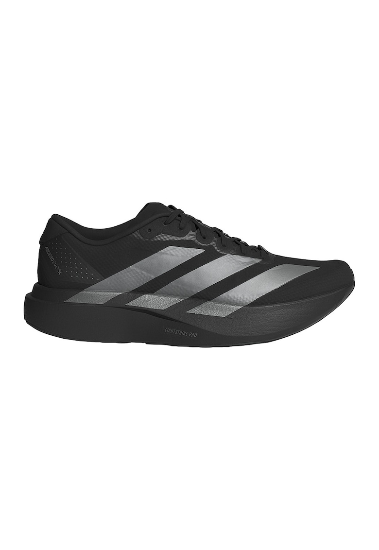 adidas Performance Обувки Adizero Evo за бягане – Черен/Сив Намаления и отстъпки 3 Обувки Adizero Evo за бягане в черен и сив цвят с текстил и технология Lightstrike Pro