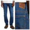 Сини Rider Slim Fit блузи с еластична материя и средна талия