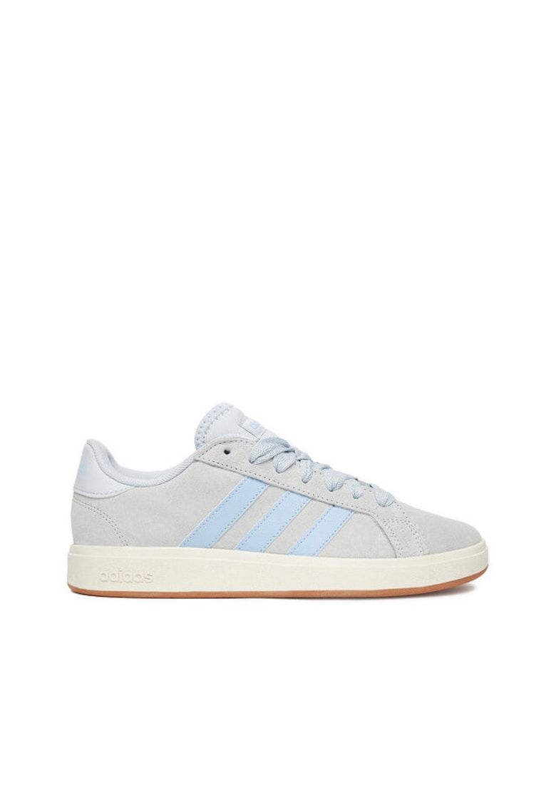 adidas Дамски тениски GRAND COURT BASE – Сив/Син Намаления и отстъпки 3 Дамски тениски GRAND COURT BASE в сив и син цвят от естествена кожа