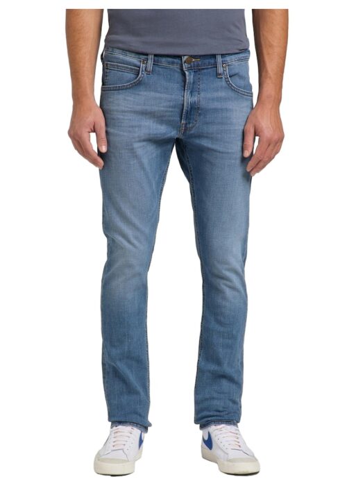 Пастелносини мъжки дънки Slim Tapered Luke от памук