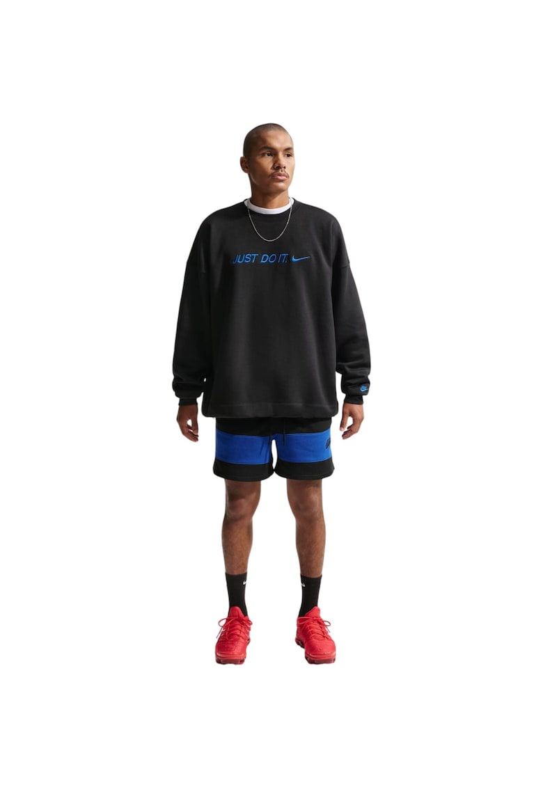 Nike Блуза Club OS Crew 57080 – Черен Намаления и отстъпки 3 Черна спортна блуза Club OS Crew 57080 с дълъг ръкав и лого