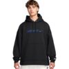 черен памучен суичър Club BB Hooded с лого принт