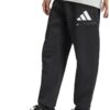 adidas Originals Свободен спортен панталон с еластична талия – Червен/Бял/Черен Намаления и отстъпки Черни спортни панталони с лого от памук и полиестер