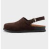 Vagabond Shoemakers Велурено сабо с отворена пета – Черен Намаления и отстъпки 2 Велурено сабо с отворена пета в тъмнокафяв цвят, удобни ежедневни чехли